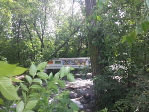 The bridge of dreams, tucked away behind the bicycle trail 